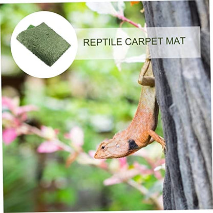 VICASKY Terrarium Liner Bedding 2pcs Moss Reptile Carpet Perfect for Lizards Beards Iguanas