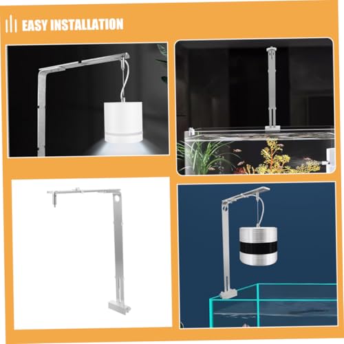 UKCOCO Aquarium Light Riser Bracket Durable Holder for Versatile Fish Tank Compatibility Modern Aesthetic Design Easy Installation for All Aquarium