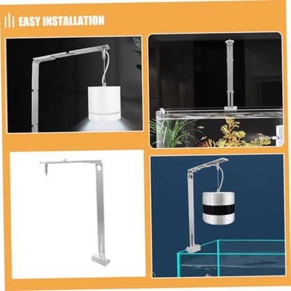 UKCOCO Aquarium Light Riser Bracket Durable Holder for Versatile Fish Tank Compatibility Modern Aesthetic Design Easy Installation for All Aquarium