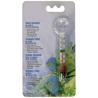 Aquarium Thermometer, Fish Tank Thermometer, Aquarium Temperature Gauge, Floating Thermometer for Fish Tank, Household Fish Tank Temperature Gauge with Suction Cup