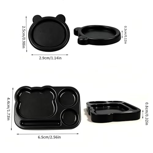 15 Pack Reptile Feeding Dish Set with 12 Bowls & 3 Feeding Trays, Crested Gecko Food Dishes, Small Pet Feeding Cups for Jumping Spider, Tarantula, Hermit Crab, Beetle, Isopods, Lizard Tank Accessories
