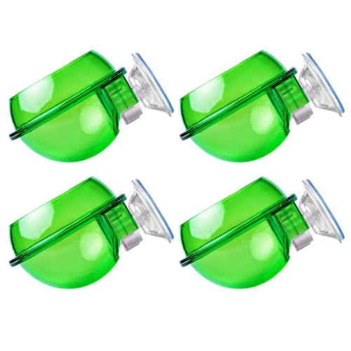 HEMOTON 4pcs Reptile Feeding Bowl Set with Suction Cup, Terrarium Food and Water Dish for Tree Climbing Lizards, Chameleons, and Geckos