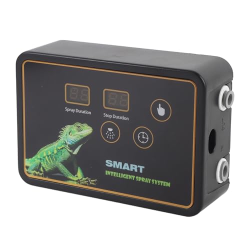 Reptile Humidifier Misting System with Automatic 360° Rotation, Touch Sensitive Smart Control for Reptile Terrariums, Amphibians Habitat, House Plants Humidifier, Acrylic ABS POM