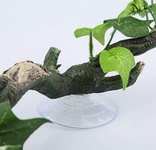 Resin Reptiles Branch for Terrarium | Crested Gecko Tank, Arboreal Cage Decoration, For Tree Frog Gecko Lizard Snake Anole, Climbing