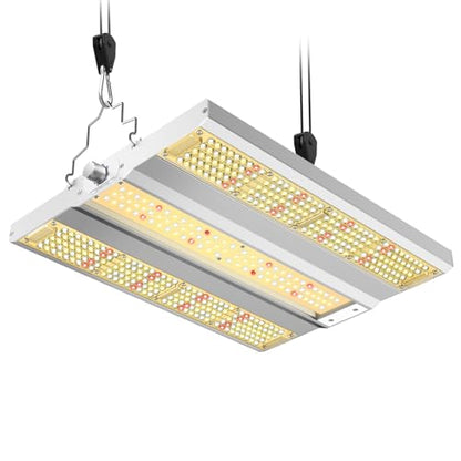 VIPARSPECTRA XS1500 Pro LED Grow Lights for Seed Starting Vegetables Bloom, New-gen Lens Dimming Daisy Chain Full Spectrum Grow Lights for Indoor Plants 2x2/3x3 Grow Tent Actual Power 150 Watt - size: 150W with lens