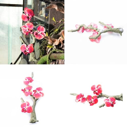 Reptiles Decoration Terrariums Plant Corner Climbing Branch Suction Cup Aquariums Artificial Vine for Snake Bearded Dragon - size: B