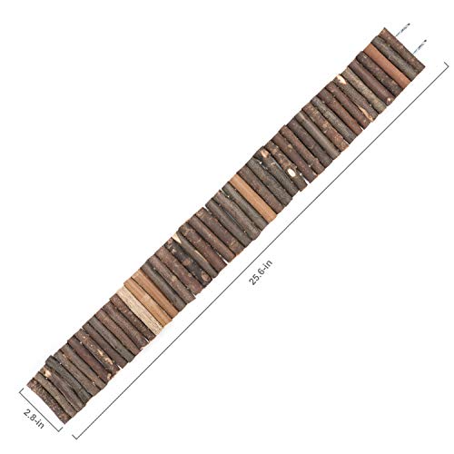 Niteangel Hamster Suspension Bridge Toy - Long Climbing Wooden Ladder for Hamsters Mice Mouse Gerbils Sugar Glider Rat and Other Small Animals (25.6L x 2.8W) - size: 25.6L x 2.8W