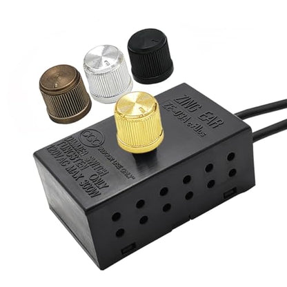 Table Lamp LED Dimmer Switch Kit Zing Ear ZE-03A 300W Max Inline Rheostat Variable Lamp Dimmer Switch with 4 Knobs - style: ZE-03A