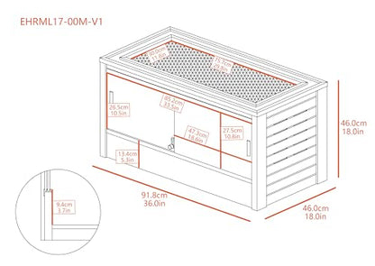 New Age Pet ECOFLEX Two Medium Reptile Enclosures with Matching Stacker Combo Set in Maple - color: Maple, size: Medium