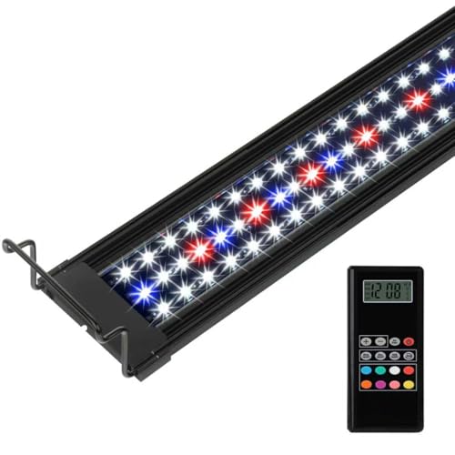 WaterRebirth Wireless Remote Full Spectrum Aquarium LED Light Strip - Ultra-Thin Design with Timer & RGB Modes for Fish Tank Plants(36-42“) - size: 36-42 inches
