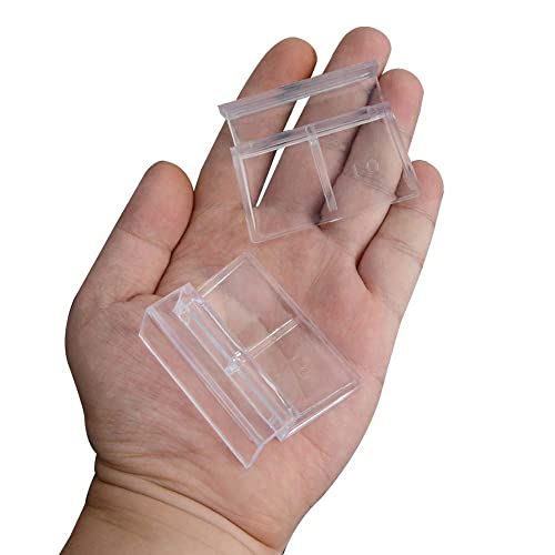 RUIAN Aquarium Glass Cover Clip, 8Pcs Fish Tanks Acrylic Support Holder Aquarium Lid Clips Clamps Clear Universal Lid Clips 10mm