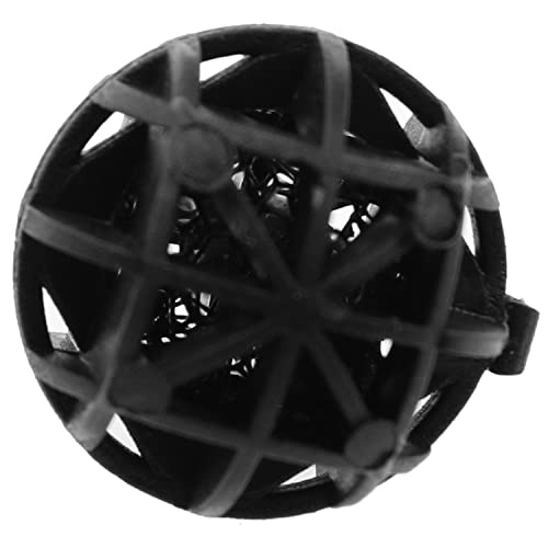 MEETOOT Bio Balls 100pcs Black 16mm Biological Balls Filter Media with Sponge Aquarium Filter Media Tank Bio Balls for Air Pump Clean Fish Tank Pond Sponge Media