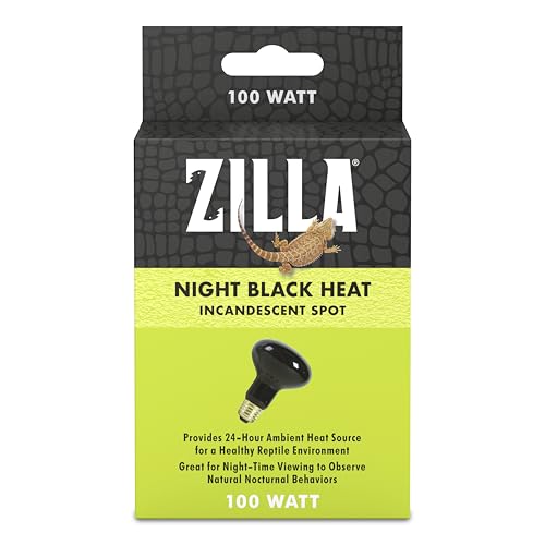Zilla Incandescent Spot Bulb, for Nocturnal Reptile Species, Night Black - size: Pack of 1, style: Night Black (100W)