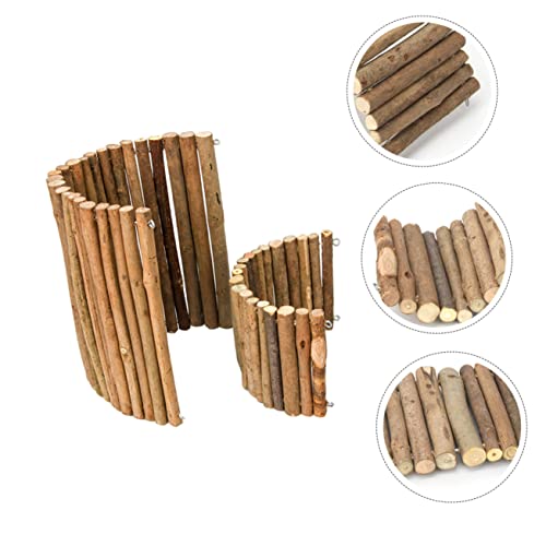 POPETPOP 2pcs Natural Hiding House for Hamsters and Reptiles Cozy Shelter for Tortoises Lizards and Secure Hiding Place for Pets