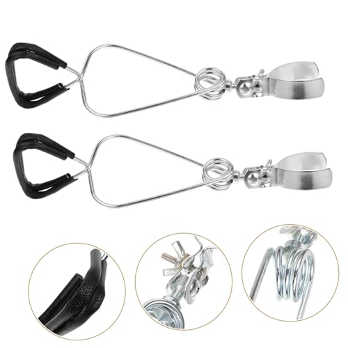 Happyyami 2Pcs Adjustable Clamp Stand for Reptile Heat Lamps Durable Fixture for Turtle and Lizard Lighting Heat Resistant and Sturdy Design for Reptile Habitat Setup