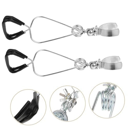 Happyyami 2Pcs Adjustable Clamp Stand for Reptile Heat Lamps Durable Fixture for Turtle and Lizard Lighting Heat Resistant and Sturdy Design for Reptile Habitat Setup