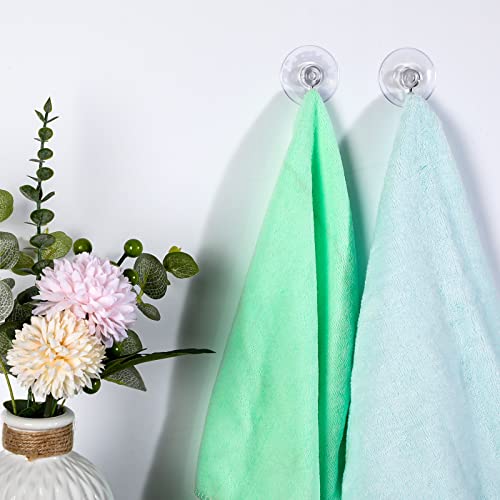 Mudder 50 Pcs Suction Cup Hooks Wall Clear Suction Cups with Metal Hooks Window Hangers for Glass Wall Towel Hangers Supplies Bathroom Glass Kitchen Decorations,3 lbs (60 mm) - size: 60 mm