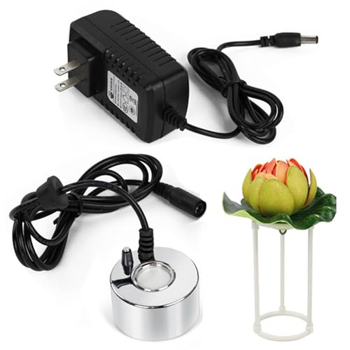 Mist Maker Fogger, Water Pond Fountain Fogger for Water Fountain Pond Pot Rockery Sink (Basic Style, Without Light) - size: Without Light, style: Basic Style