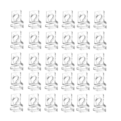 30Pcs Aquarium Lid Clips Water Pipe Fixing Clamps Clamps Aquarium Lid Support Brackets, for 5mm - size: for 5mm
