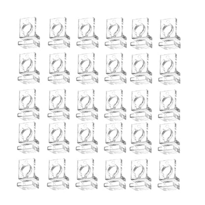 30Pcs Aquarium Lid Clips Water Pipe Fixing Clamps Clamps Aquarium Lid Support Brackets, for 5mm - size: for 5mm
