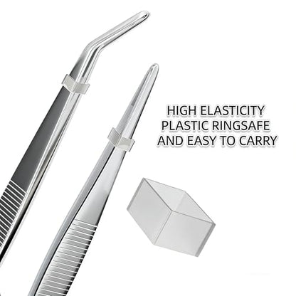 12Inch Fine-Tip Kitchen Tweezers Tongs – Extra-Long Stainless Steel Cooking Tweezers Dishwasher Safe for Grilling, Baking & Food Prep (12In Straight BBQ Tongs) - color: 12In Straight BBQ Tongs