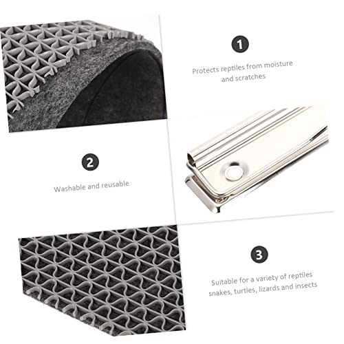 Abaodam 1Set Moisture Retaining Reptile Mat of Lizard Carpet Substrate for Terrarium for Snakes Turtles Lizards