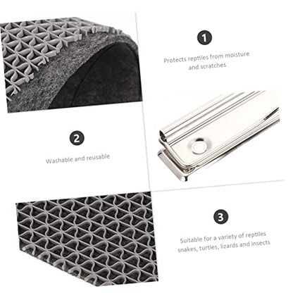 Abaodam 1Set Moisture Retaining Reptile Mat of Lizard Carpet Substrate for Terrarium for Snakes Turtles Lizards