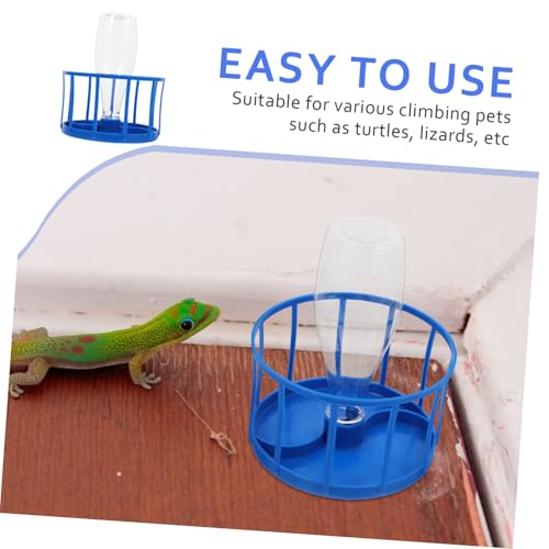 VANZACK Reptile Automatic Water Dispenser with Reservoir Continuous Hydration for Tortoises Crabs and Lizards Easy to Clean and Maintain Reptile Water Bowl