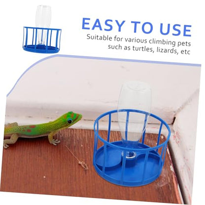 VANZACK Reptile Automatic Water Dispenser with Reservoir Continuous Hydration for Tortoises Crabs and Lizards Easy to Clean and Maintain Reptile Water Bowl