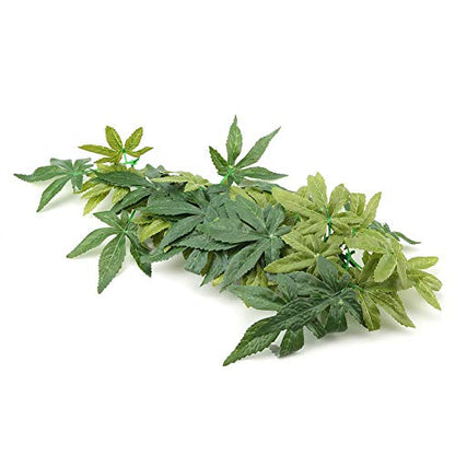 Sonew Lifelike Green Artificial Plant for Aquarium and Fish Decoration 30cm - Plastic Plant with Suction Cup for Reptile Terrariums and Underwater Decor (16 inches 40cm) - size: 16 inches 40cm