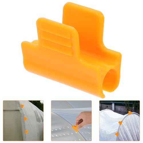 30pcs Greenhouse Clips Sunshade Net Fixing Clamps 11mm Plastic Cover Clips for Garden Hoops Tarp Awning Clamp Suitable for Greenhouse Hoops Grow Tunnel