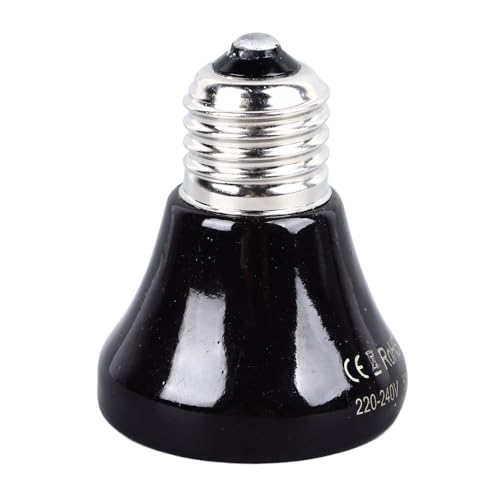 Yosoo Health Gear Reptile Heat Lamp Ceramic Emitter, No Light Heat Bulbs for Cats, Chickens, Parrots, Reptiles and Small Animals (50w) - style: 50w