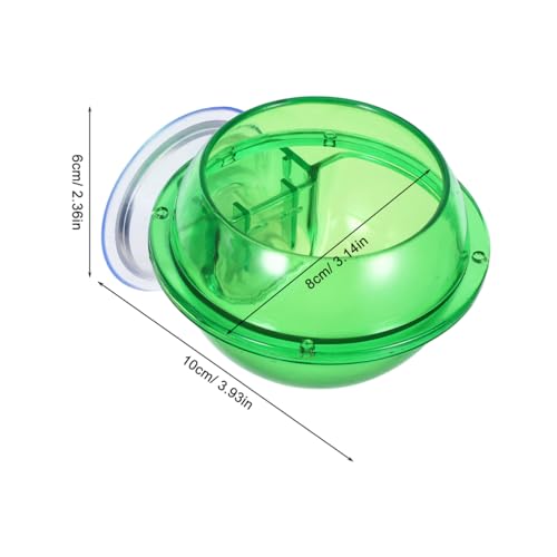 Balacoo Reptile Feeder Bowl with Suction Cup Pet Food and Water Dish for Lizards Turtles Chameleons Geckos and Other Small Reptiles Stable Wall Mount 3.93X3.14X2.36 Inch