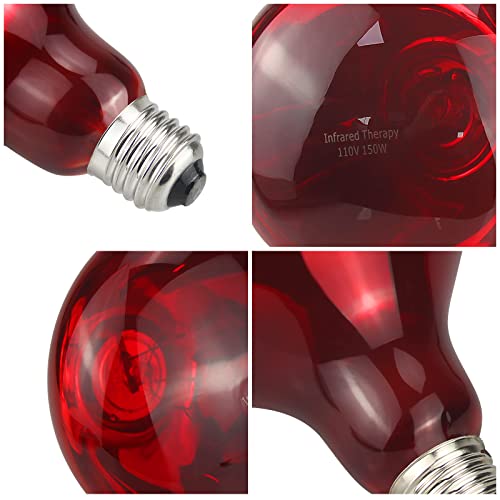 150W Infrared Heat Lamp Bulb - Incandescent Red Light Bulb