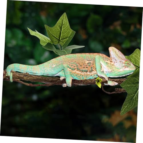 2Pcs Artificial Reptile Jungle Vines with Strong Suction Cups for Lizard Cage and Terrarium Climbing Branches Simulation Plant Decoration for Bearded Dragon Gecko