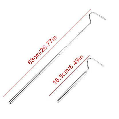 Snake Tong, Telescoping Snake Handling Tool Snake Hook, Stainless Steel Reptile Catcher Snake Catcher, Reptile for Snake
