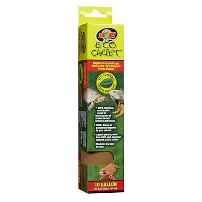 Zoo Med Eco Carpet Reptile Carpet - Tan 10 Gallon (10" x 20") - Pack of 2