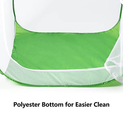 59" Outdoor Mesh Plant Enclosure, Mesh Plant Cover for Pests, Bird and Pest Protection Guard for Fruit, Vegetables, Flowers and Herbs Pop-Up Cage 35"x35"x59" - size: 35 x 35 x 59 Inches