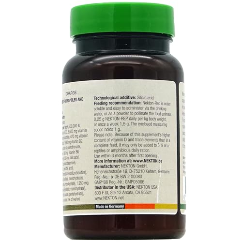 Nekton-Rep Vitamin Mineral Supplement for Reptiles and amphibians, 75gm - size: 75gm /2.64oz