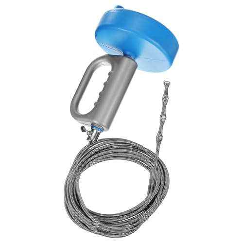 HARFINGTON Drain Augers 33 Ft Stainless Steel Flexible Plumbing Auger Hair Drain Cleaner Tool Toilet Auger Clog Remover Tool for Kitchen Bathroom Shower Sink Toilet Bathtub, Blue - size: 10m