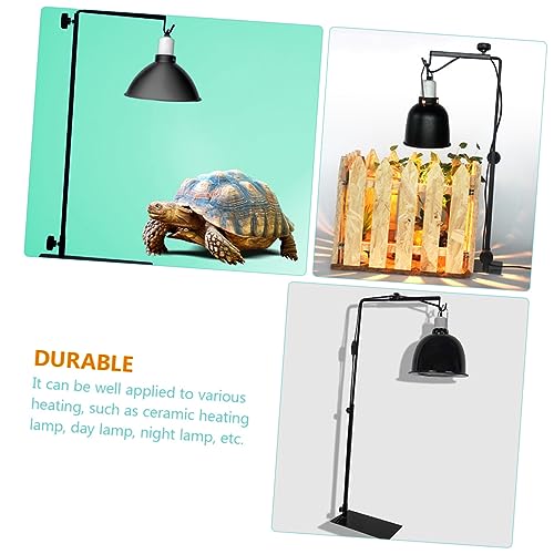 BESPORTBLE Adjustable Height Reptile Tank Lamp Stand Metal Light Rack Heat Lamp for Pets