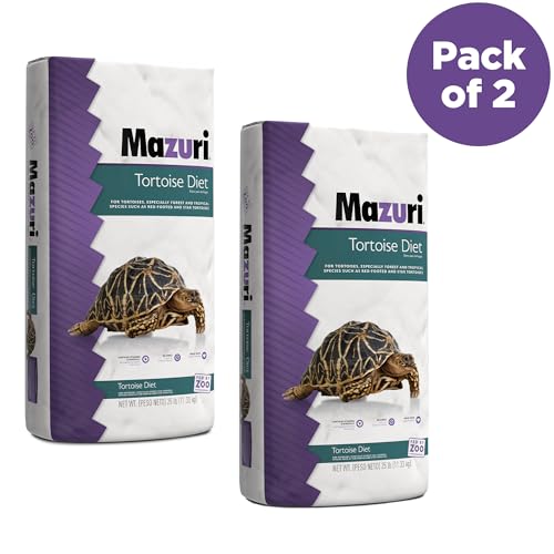 Mazuri | Tortoise Diet | 25 Pound (25 lb.) Bag - Pack of 2 - size: 50 Pound (Pack of 2)
