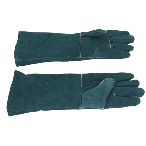 ZJchao Bite Proof Gloves, Animal Handling Gloves, Pet Grooming Gloves for Dog Cat Reptile Bird Snake Lizard Falcon with Cut Puncture and Scratch, Heat Oil Fire BBQ Garden