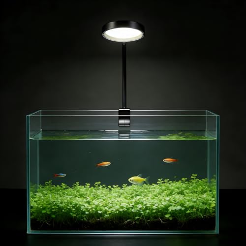 Carefree Fish Aquarium LED Light USB 7W Timer 4/8/12/18 Hours for 1~5Gal Fish Tank (Include UL Certification Power Adapter)