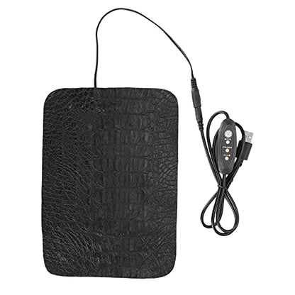 CHICIRIS USB Reptile AntiScratch Heating Pad Adjustable Temperature for Lizards Turtles, Heat Mat for Pet Lovers (S) - size: S