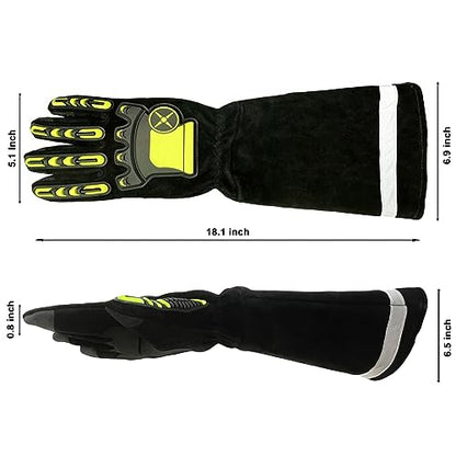 Snake Bite Proof Gloves Dexterous Animal Handling Tool Full Cover Kevlar material Reinforced Puncture Protection For Rattlesnake Cobra Pets Dogs Cats Reptiles