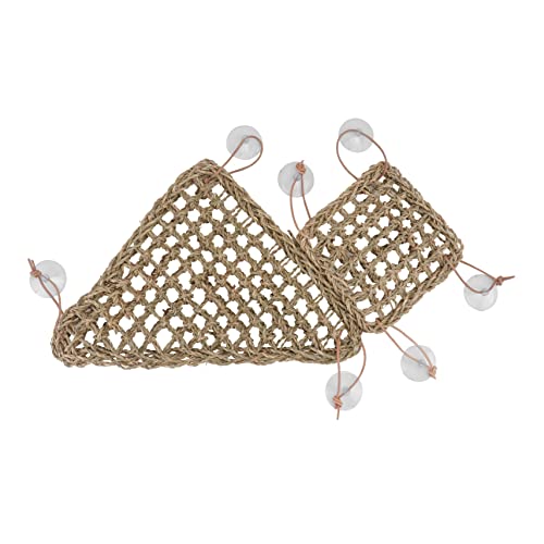 Gecko Hammock Reptile Grass Mat Lizard Grass Pad Comfortable Pet Supply for Lizards Iguanas Cats