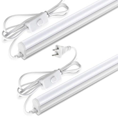 Pak LED Shop Lights, 4FT T5 Integrated Utility Fixture, 2300LM 6500K Cool White, 20W Energy Efficient Linkable LED Tube Lights for Garage, Workshop, Basement, FCC Certified, 2 Pack - size: 4FT 6500K-2 Pack