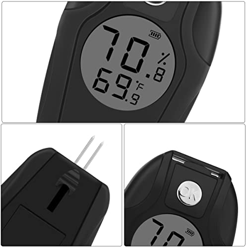 TISFA Digital Hygrometer and Thermometer, Temperature Humidity Gauge | with Dual Sensors for Cigar Humidor, Plant, Greenhouse, Pet Reptile, Guitar, Portable