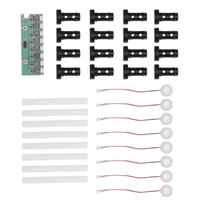 SUNGOOYUE Ultrasonic Mist Maker Circuit Board Humidifier Module Diy For Reptile Terrarium Plant Humidifying, Electronic Atomizer Driver 6 Plates (8 Heads) - color: 8 Heads